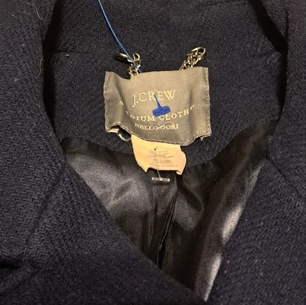 J. CREW Women peacoat size 0 navy blue - Picture 4 of 9